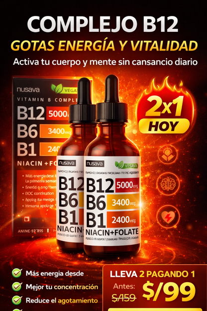 COMPLEJO B12 - GOTAS ENERGÍA Y VITALIDAD