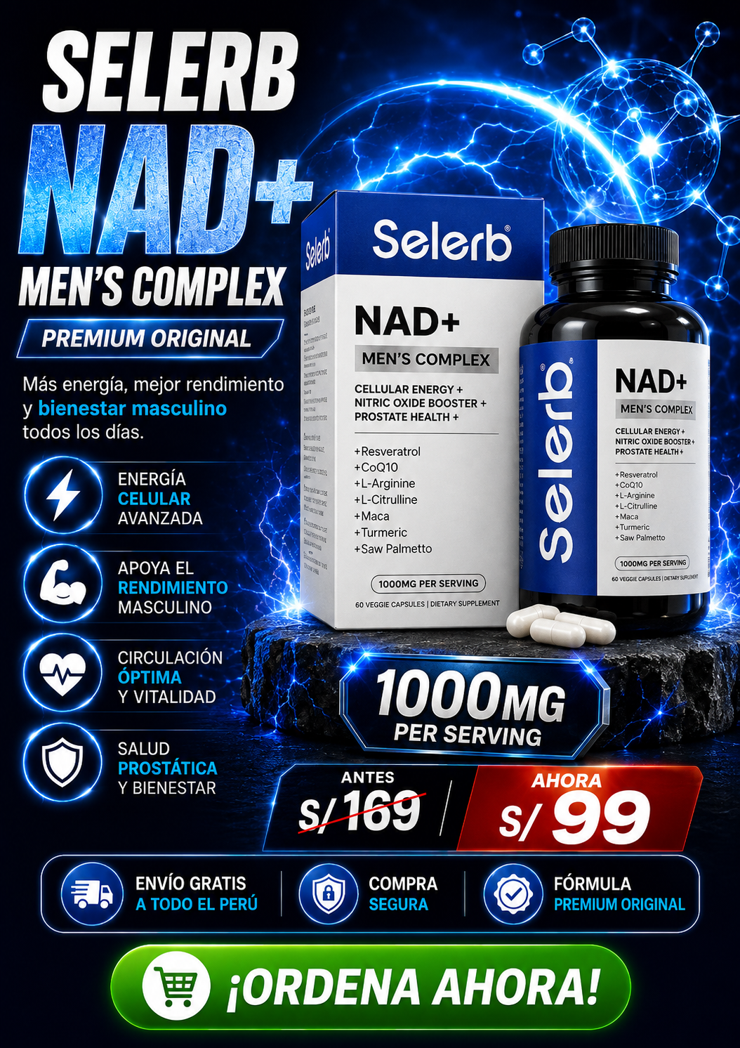 Selerb NAD+ Men's Complex