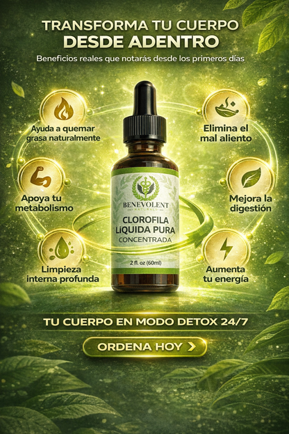 CLOROFILA LIQUIDA - CONCENTRADO PURO